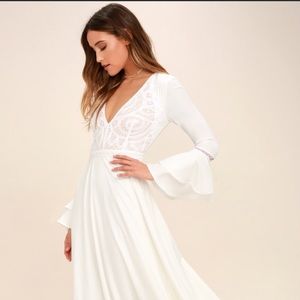 Lulus enchanted white dress